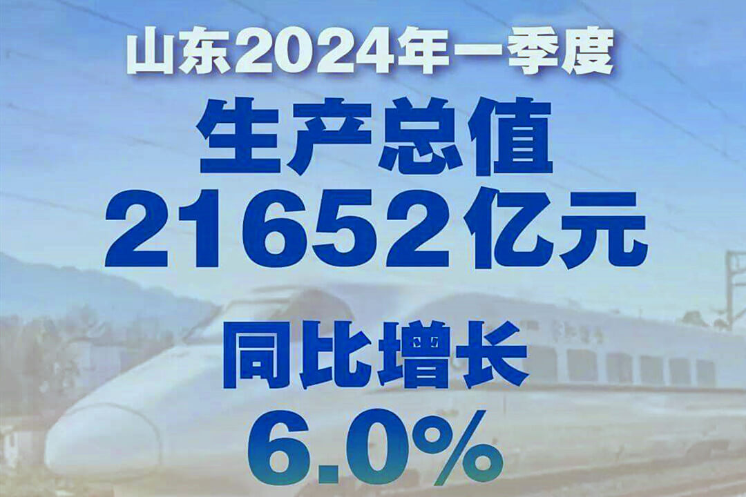 6%↑ 山东2024年一季度经济数据公布
